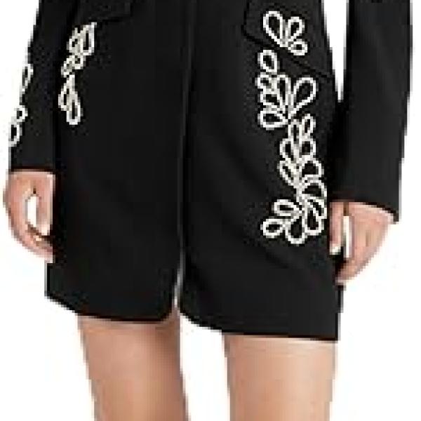 Cinq à Sept Women's Rhinestone Paisley Long Sleeve