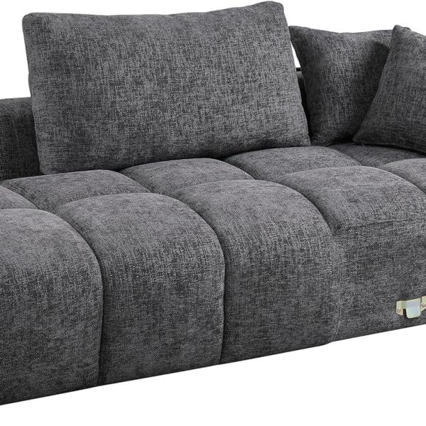 Acme Chloris Sectional Sofa in Gray